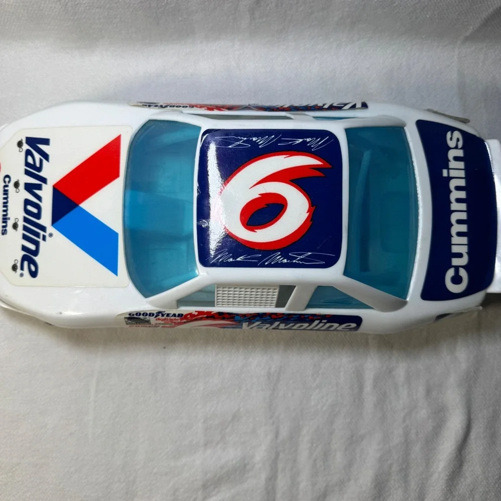 Vintage Mark Martin 6 Valvoline NASCAR Toy Car American Plastic‎ Toys 14.5 inch
